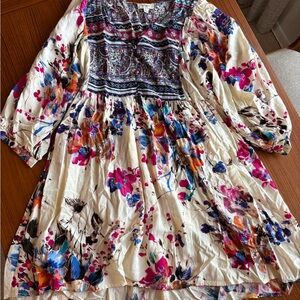 Umgee baby baby doll tunic boho dress size L